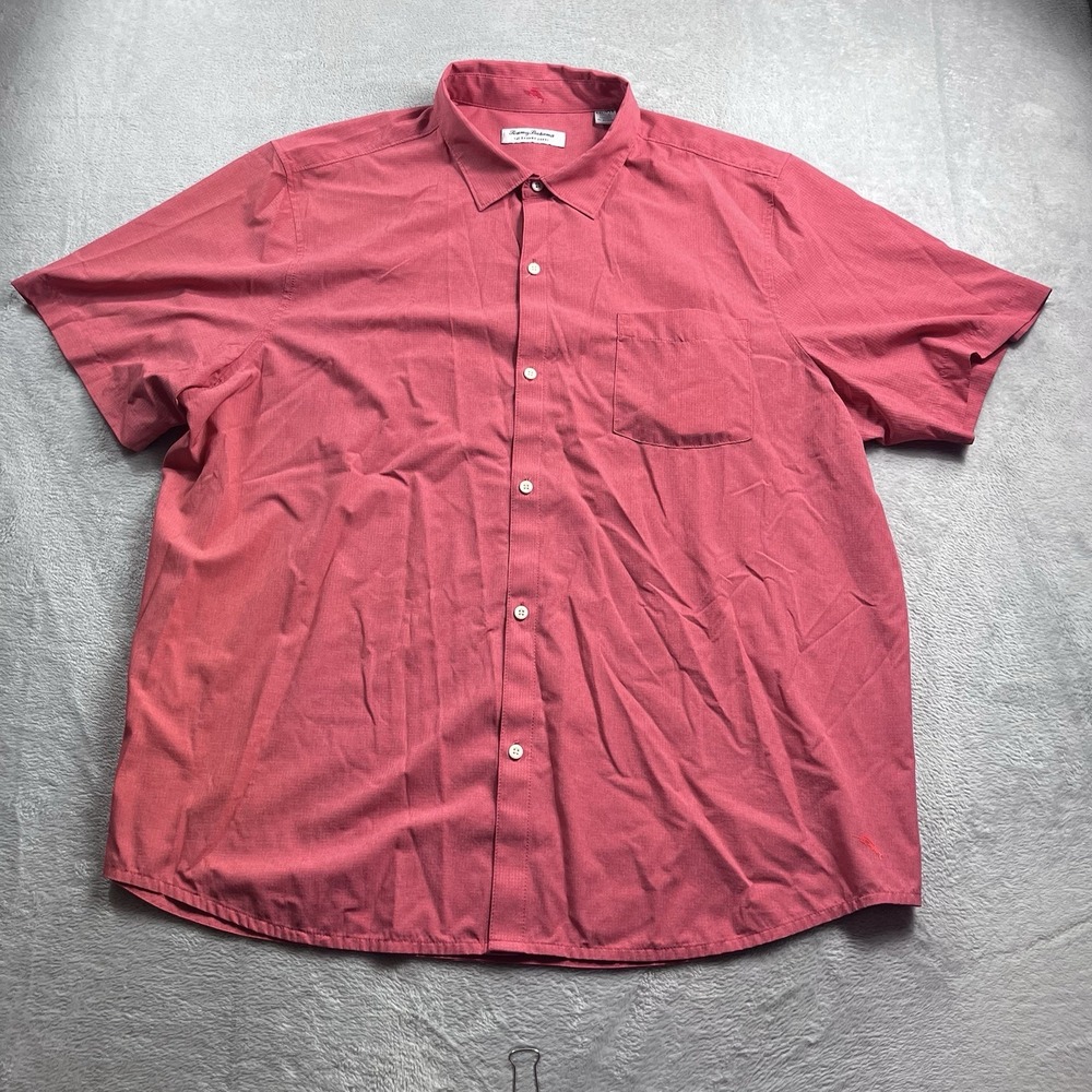Tommy Bahama Shirt Men 2XL Red IslandZone Bahama Coast Performance Golf Fishing - Picture 3 of 8